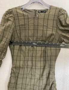 Zara Plaid Mini Dress