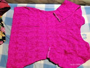 XXL Pink Emrodary kurta