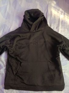 Embroidered Black Hoodie