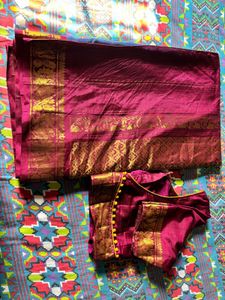 Sico gadwal saree with blouse