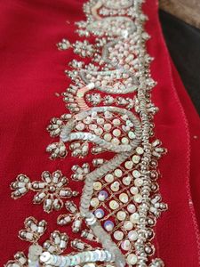 Elegant Red Saree