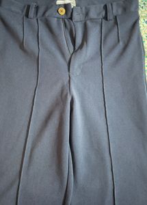 Navy Blue Wide Leg Pants