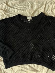 Crochet Hollow Knit Mesh Top