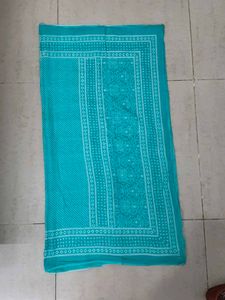 Sky Blue Printed Kurti With Dupatta