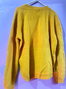 branded yellow woolen top for women
