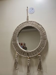 Macrame Circle Mirror