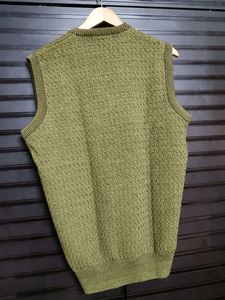 Monte Carlo Men Green V-neck Pure wool Sweater