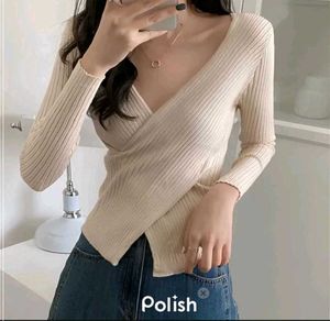 New with tag Pinterest Chic Wrap Front Long Sleeve