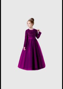 Elegant Purple Princess Dress