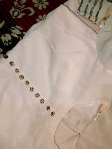 Peach Colour Langa Top With Dupatta Designer