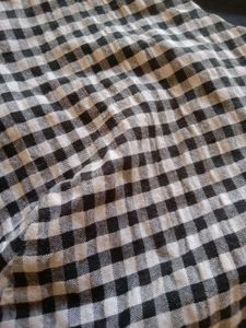 Partywear Black And White Chex Top , short Dress