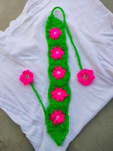 Floral Crochet Headband