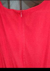 Elegant Stylish Red Sleeveless Midi Party Dress