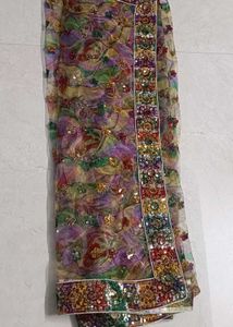 Beautiful multi color saree