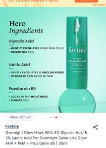 Foxtale Overnight Glow Mask