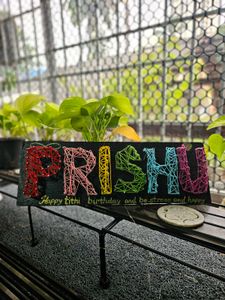 Custom String Art Name Plate
