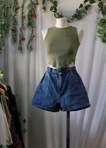 Nuon Denim High-Waisted Shorts