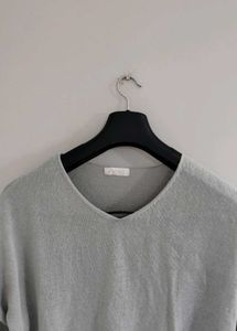V-Neck Knit Sweater