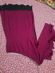 Party Wear Dress Ruffle Sleeve New Office Solid