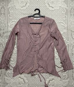 Boho Tie-Front Top