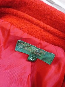 Red Pea Coat - Stylish Outerwear