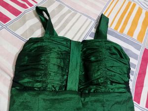Dark Green Colour Party Wear Top