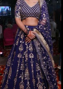 Heavy Lehnga With Stiched Blouse And Dupatta .