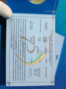 Indian Airforce Proof Set 100 Rupees And 2 Rs Coin