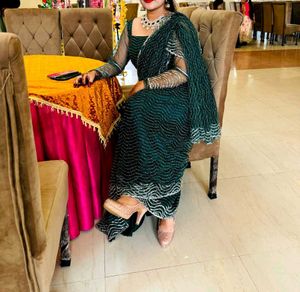Elegant Green Saree