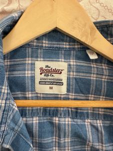 Blue Plaid Casual Shirt
