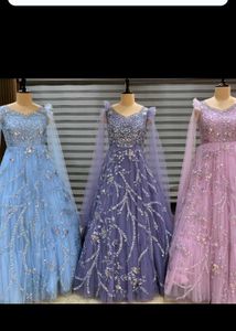 Elegant Purple Ethnic Gown