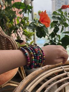 Boho Y2K Colourful Beaded Bracelet