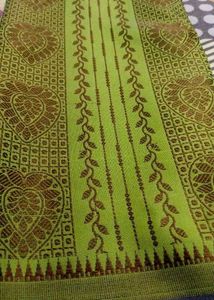 Indian Princess Green Rare Patterned Saree
