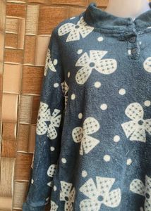 Floral Print Pullover Sweater