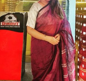 Magenta Color Saree