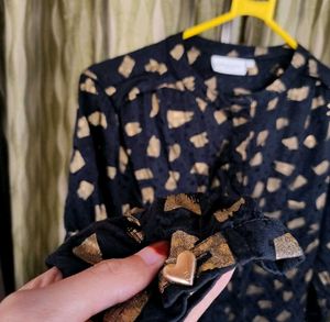 Fabienne Chapot Sunset Foil Print Blouse ✨🖤