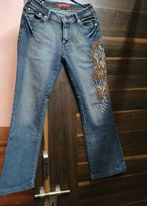 Y2K Embroidery BOOTCUT FLARED JEANS