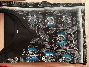 Handloom Pure Cotton Hand Printed Ethnic Kurti