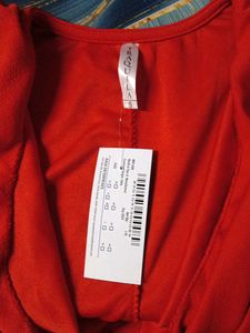 Cowl Neck Red Bodycon Mini Dress