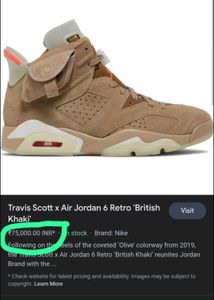 Travis Scott Air Jordan 6 first copy