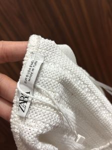White Knitted Halter Top