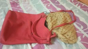 Peach Color Big Handbag For Women