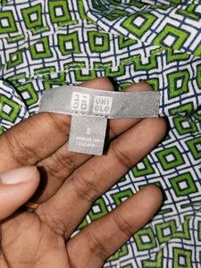 Patterned Sleeveless Top