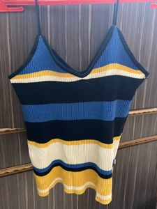 Ribbed Noodle Strap Top ✨