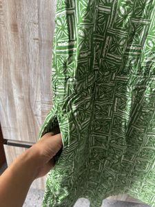 Green Printed Jumpsuit