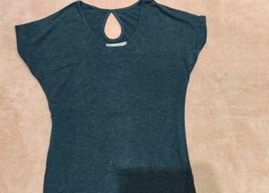 Gray Casual T-shirt Top