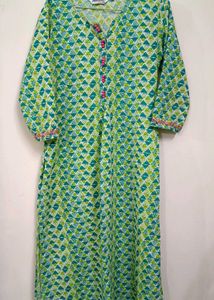 Green Jaipur Kurti