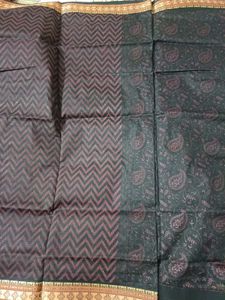 Black Printed Saree