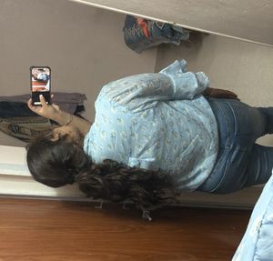 Floral Bow Tie Neck Blouse