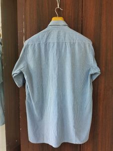 John Louis Half Sleeve Formal Blue Checkered Shirt | Size L Or 42